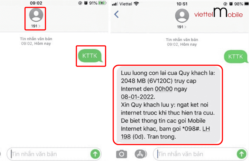 Kiem tra dung luong 4G Viettel