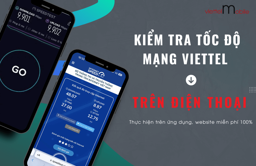 kiem tra toc do mang viettel tren dien thoai