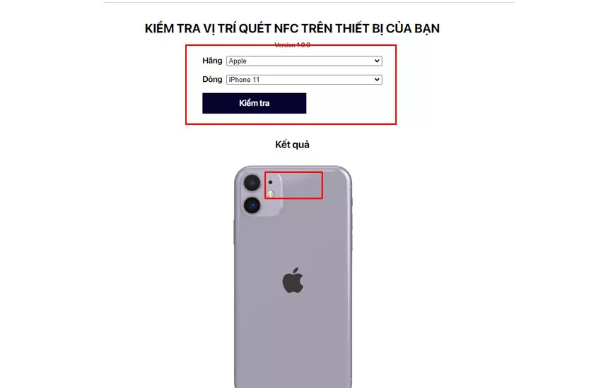 kiem tra vi tri quet nfc