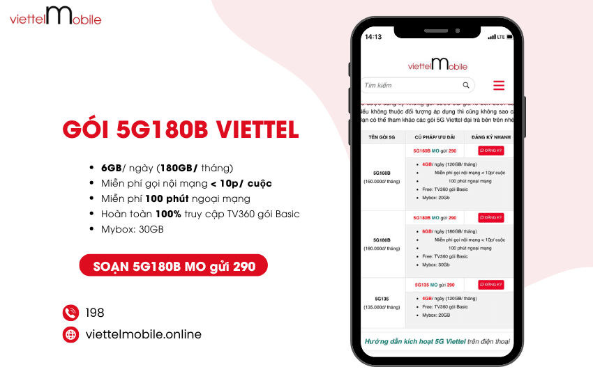 goi 5g180b viettel